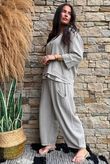 Lina Linen Blend Box Jacket Washed Mocha